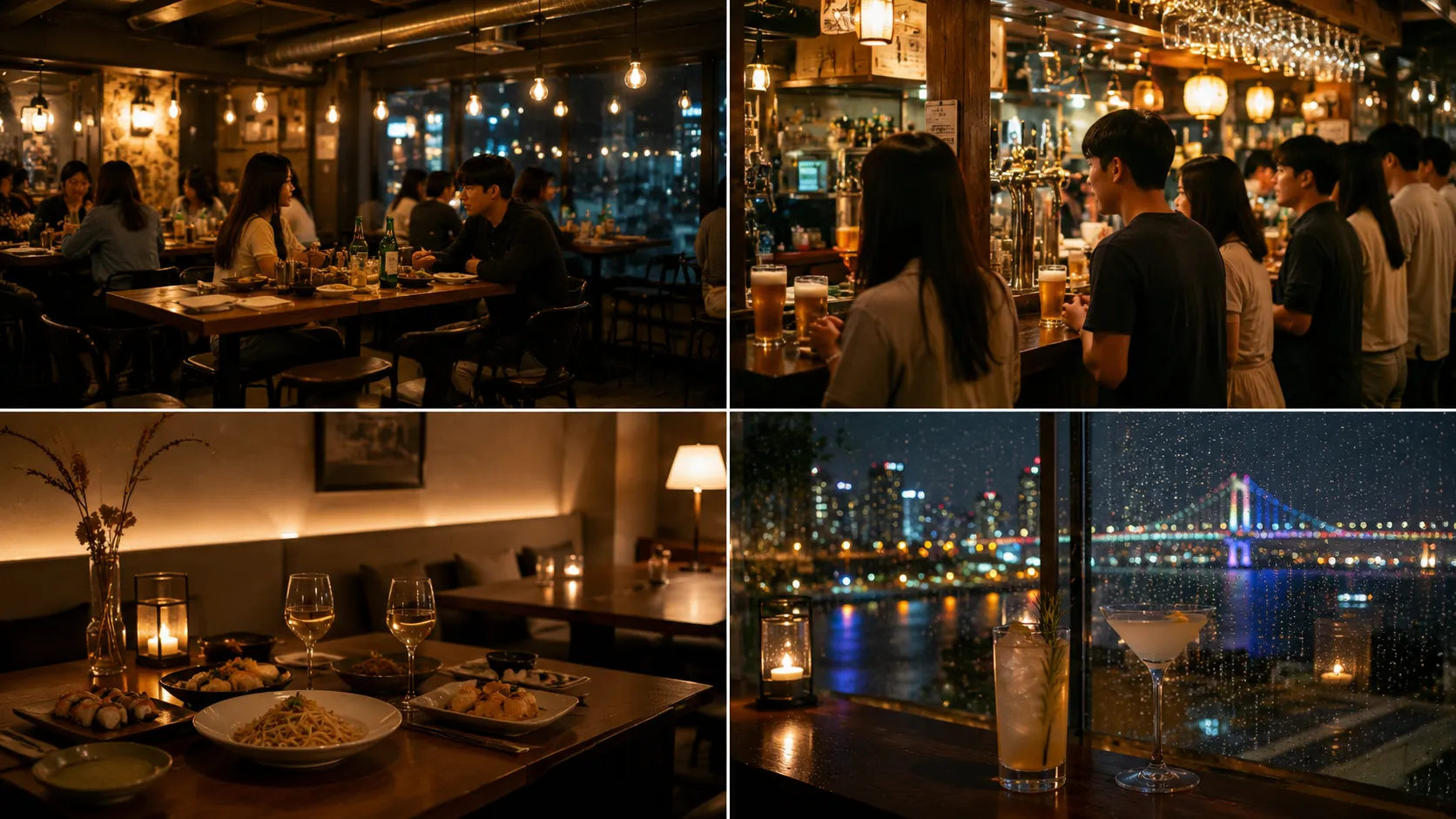 부산 비오는날 술집 데이트 비교 이미지
